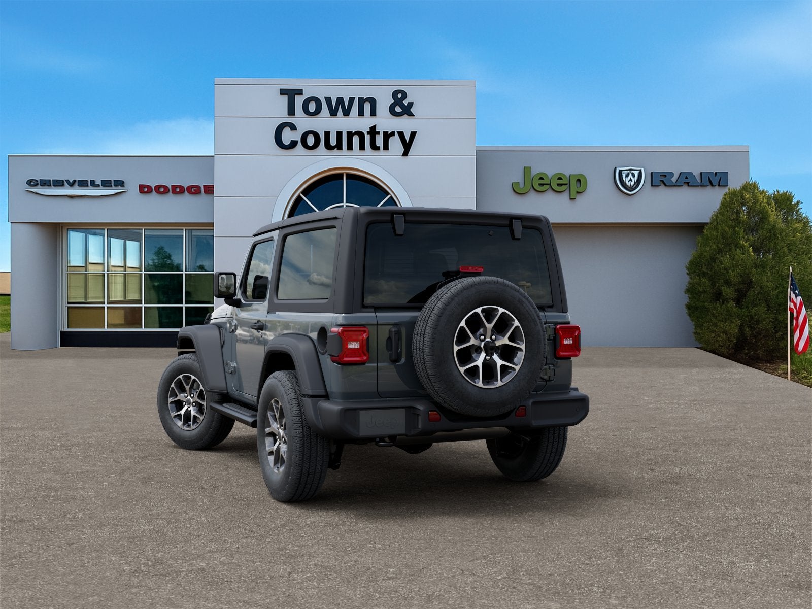2026 Jeep Wrangler — rear three-quarter view