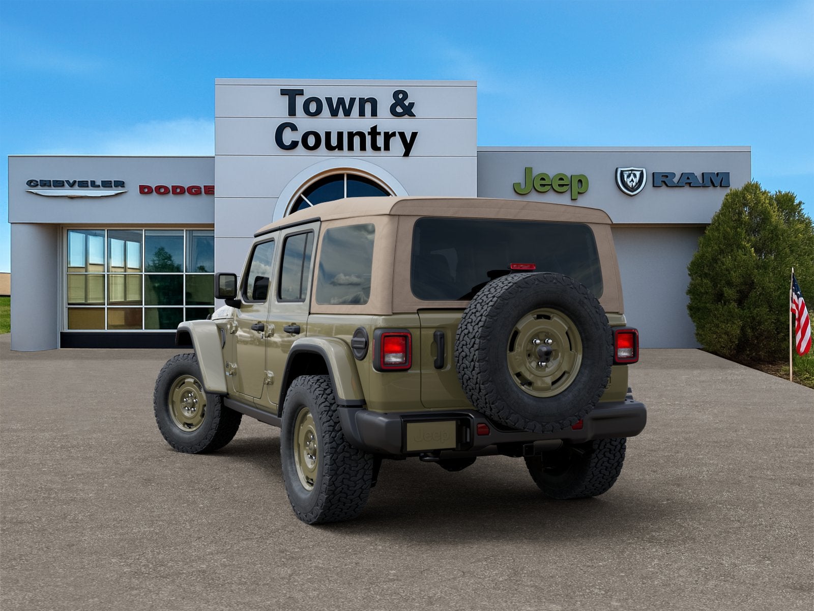 2026 Jeep Wrangler — rear three-quarter view