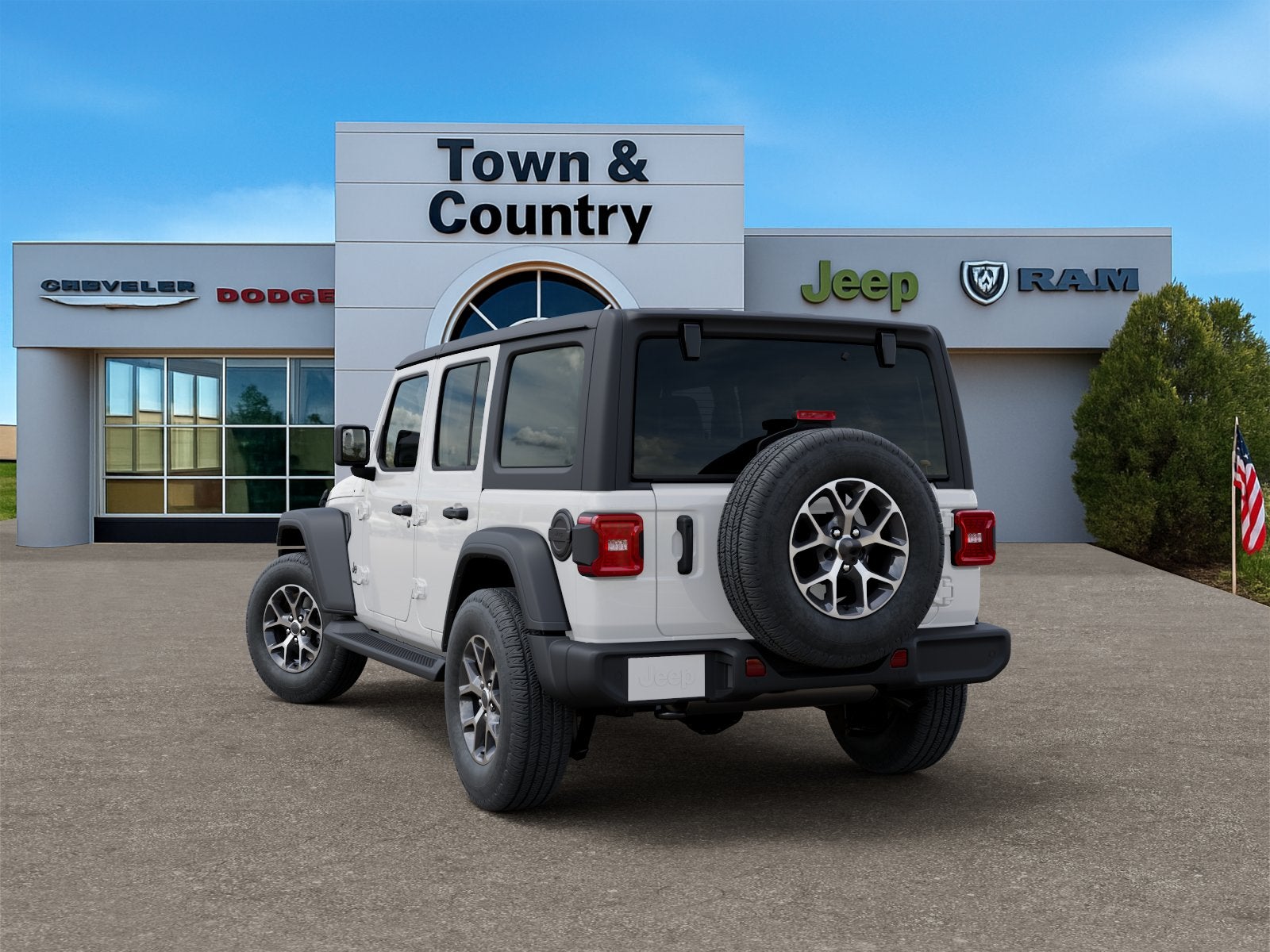 2026 Jeep Wrangler — rear three-quarter view