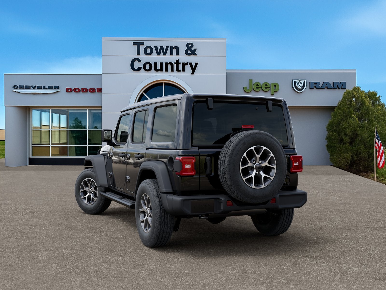 2026 Jeep Wrangler — rear three-quarter view
