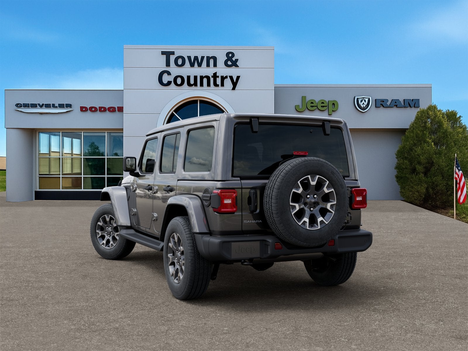 2026 Jeep Wrangler — rear three-quarter view