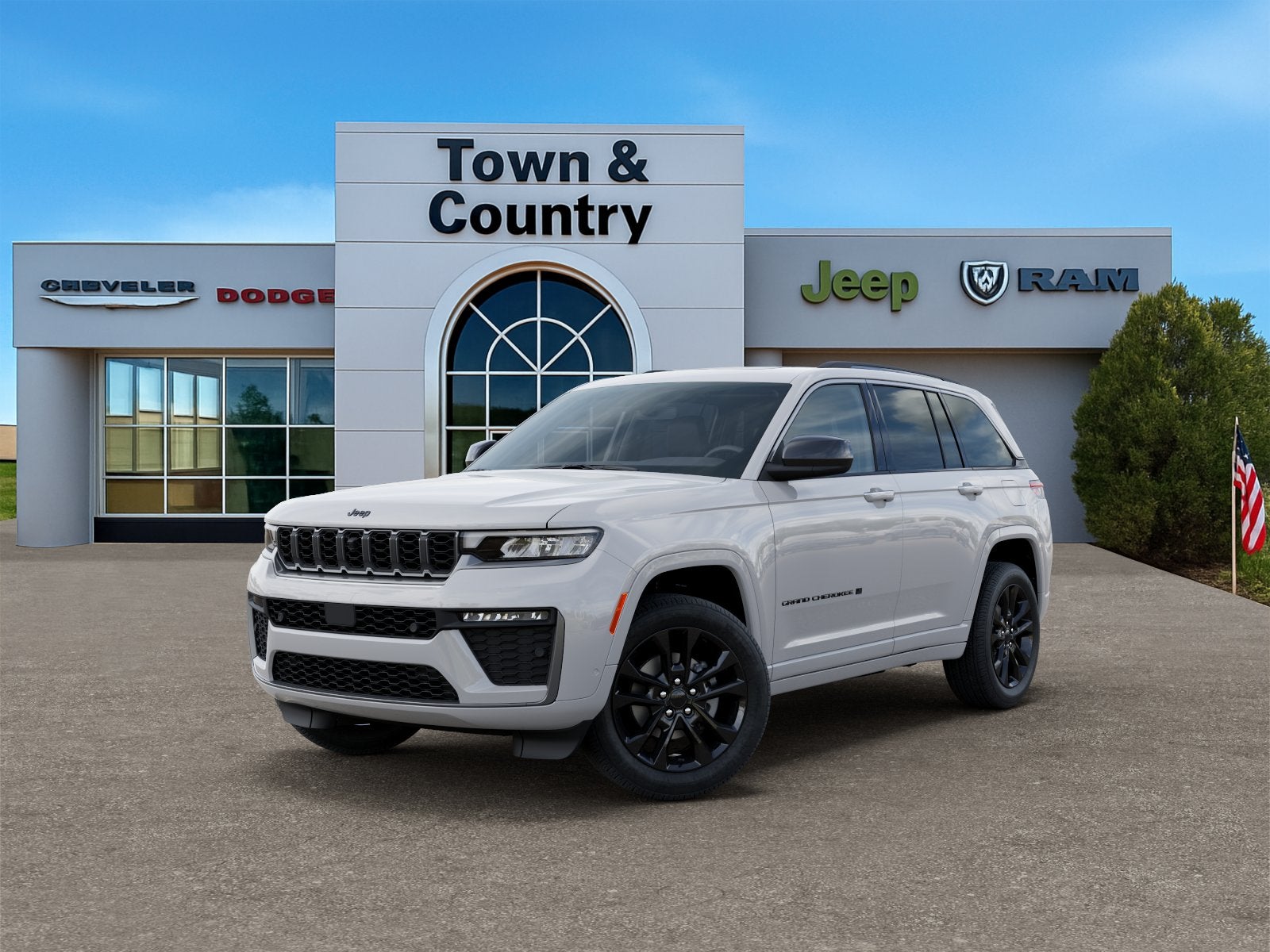 2026 Jeep Grand Cherokee GRAND CHEROKEE LIMITED RESERVE 4X4 in Bright White Clear-Coat Exterior Paint — front three-quarter view