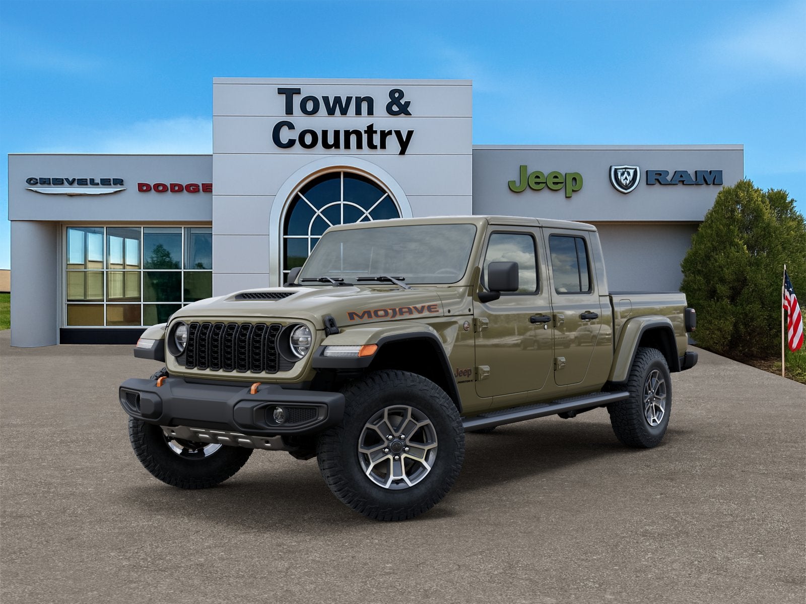 2026 Jeep Gladiator GLADIATOR MOJAVE 4X4 in 41 Exterior Paint — front three-quarter view