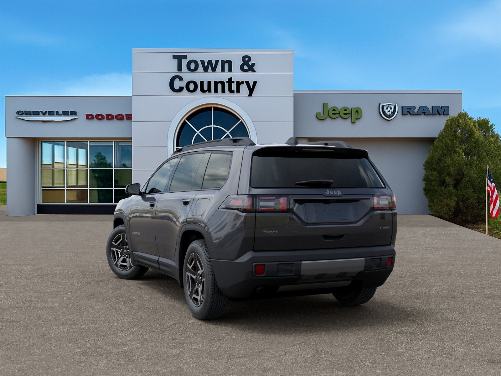 2026 Jeep Cherokee — rear three-quarter view