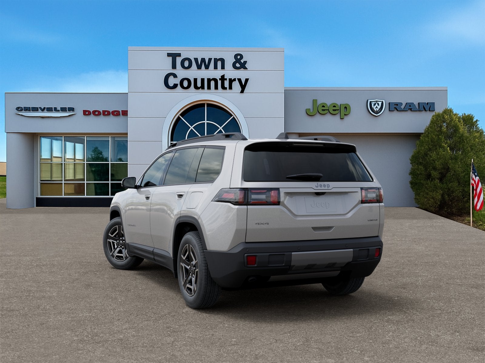2026 Jeep Cherokee — rear three-quarter view