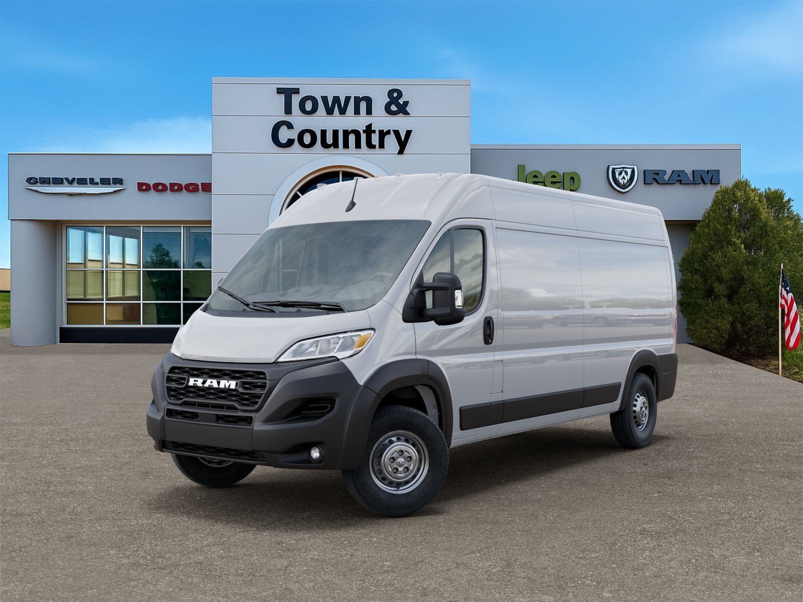 2026 RAM Ram ProMaster RAM PROMASTER 2500 TRADESMAN CARGO VAN HIGH ROOF 159' WB in Bright White Clear-Coat Exterior Paint — front...