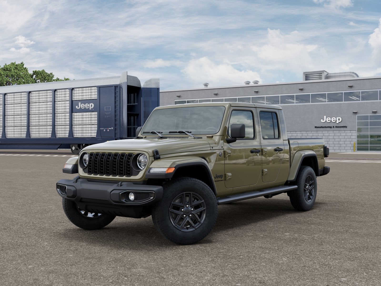 2026 Jeep Gladiator GLADIATOR SPORT S 4X4 in 41 Exterior Paint — front three-quarter view