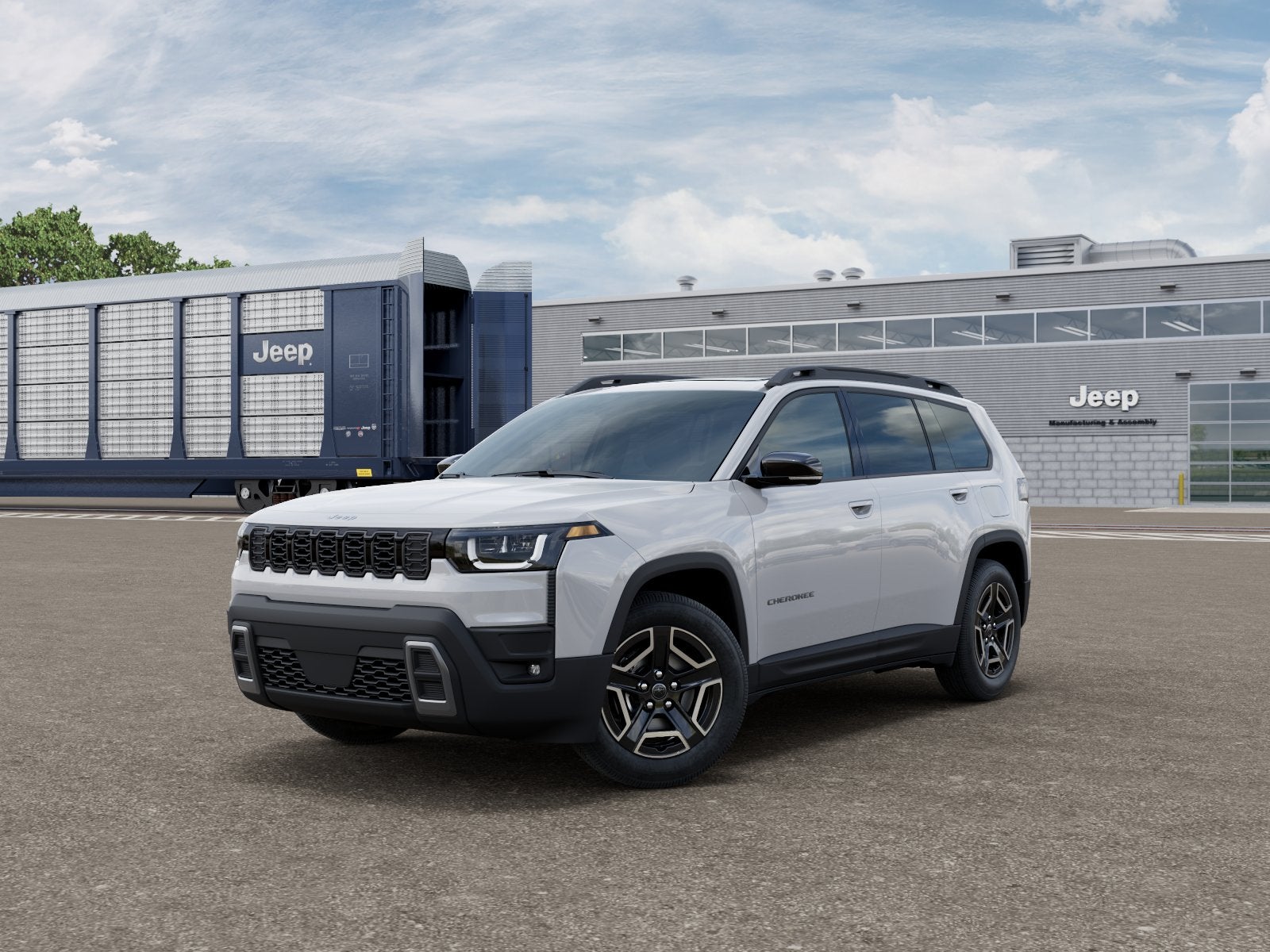 2026 Jeep Cherokee CHEROKEE LIMITED 4X4 in Bright White Clearcoat — front three-quarter view