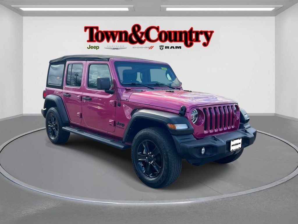 2022 Jeep Wrangler Unlimited Sport S in Limited Edition Tuscadero Pearlcoat — front three-quarter view